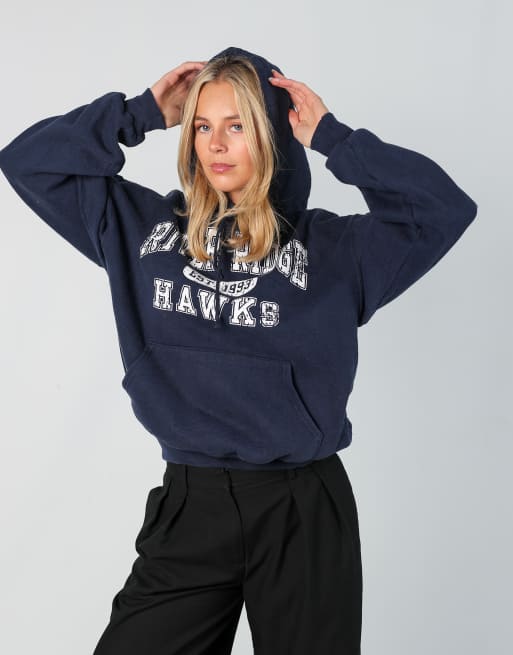 Vintage River Ridge m hoodie in navy blue