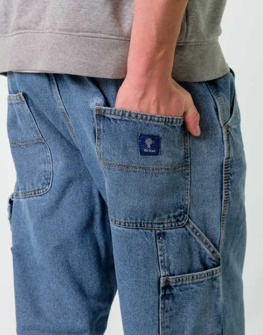 Vintage RK Brand 36x30 Denim Carpenter Baggy Jeans Blue