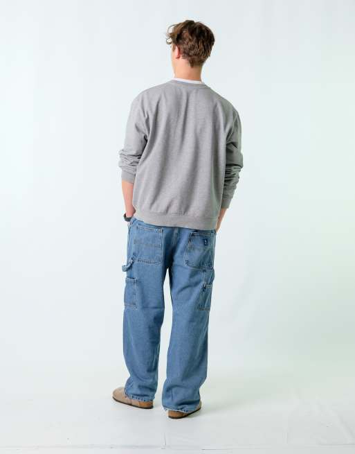Vintage RK Brand 36x30 Denim Carpenter Baggy Jeans Blue, 3 of 4