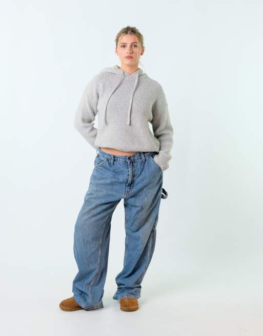 Vintage RK Brand 36x32 Denim Carpenter Baggy Jeans Blue