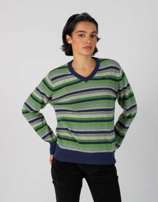 Vintage Robe di Kappa S knitted jumper in dark green, 3 of 4