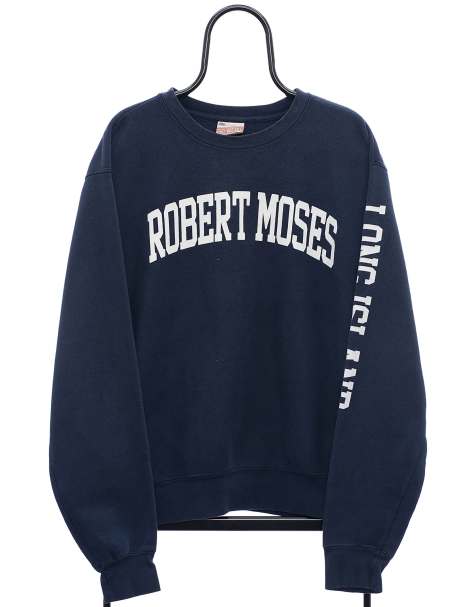 Vintage robert moses size M sweatshirt in navy - view 1