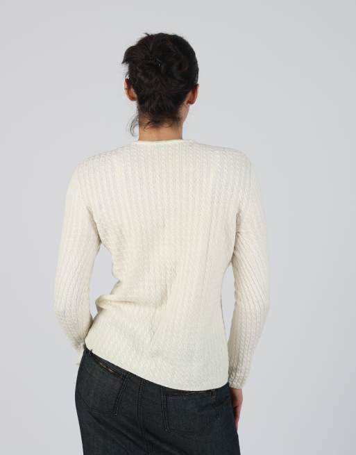 Vintage Roberto Chimenti Dezani S knitted jumper in cream, 2 of 4