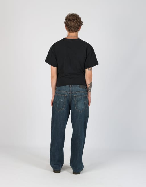 Vintage Rocawear 36x29 denim jeans in navy blue, 3 of 4