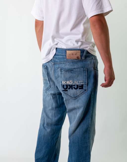 Vintage Rocawear 36x32 Denim Hip Hop Jeans Blue