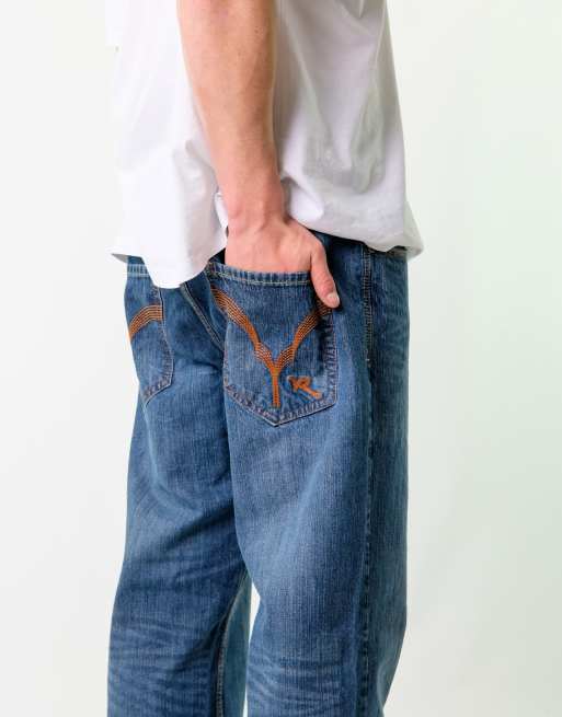 Vintage Rocawear 38x32 Denim Hip Hop Jeans Blue
