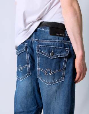 Vintage Rocawear 38x32 Denim Jeans Blue
