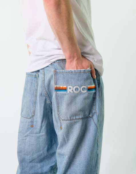 Vintage Rocawear 40x34 Denim Hip Hop Baggy Jeans Blue - view 1