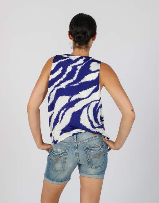 Vintage Roccobarocco M woven top in ivory, 2 of 4