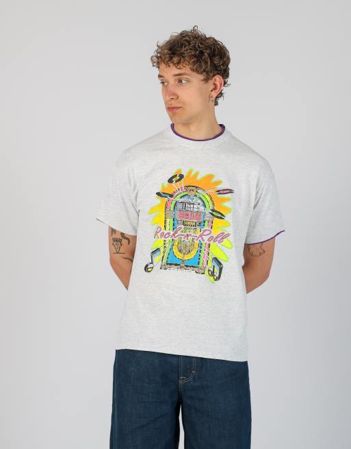 Vintage Rock n Roll l t-shirt in light grey