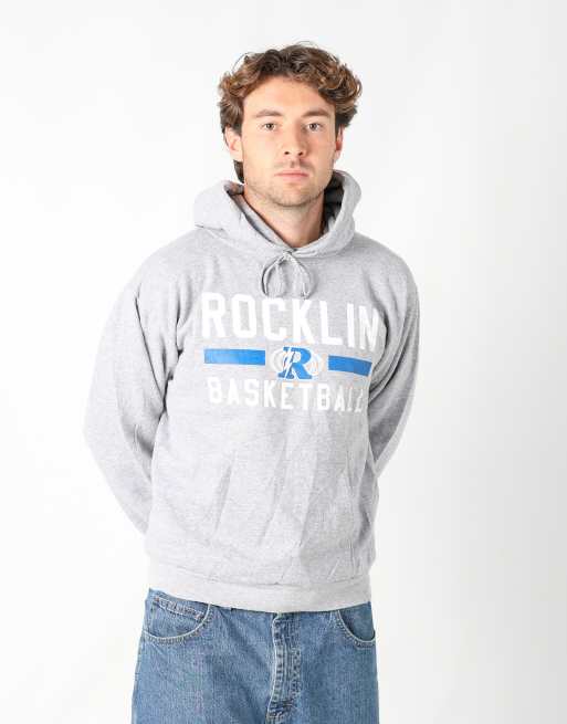 Vintage Rocklin Basketball s hoodie in light grey