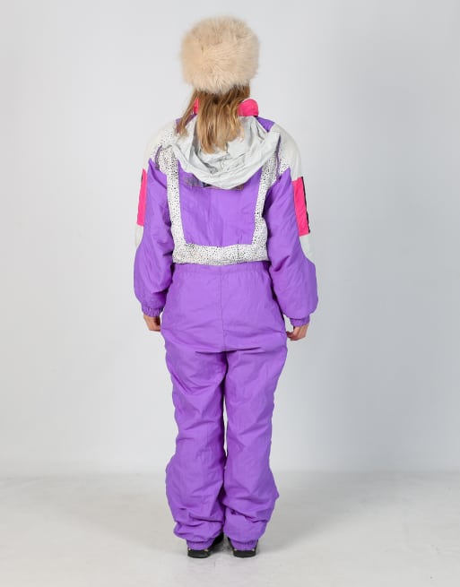 Vintage Rodeo L ski suit in purple, 3 of 4