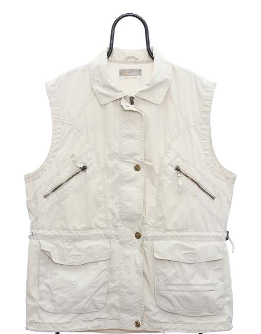Vintage Rodeo size XL utility gilet in cream
