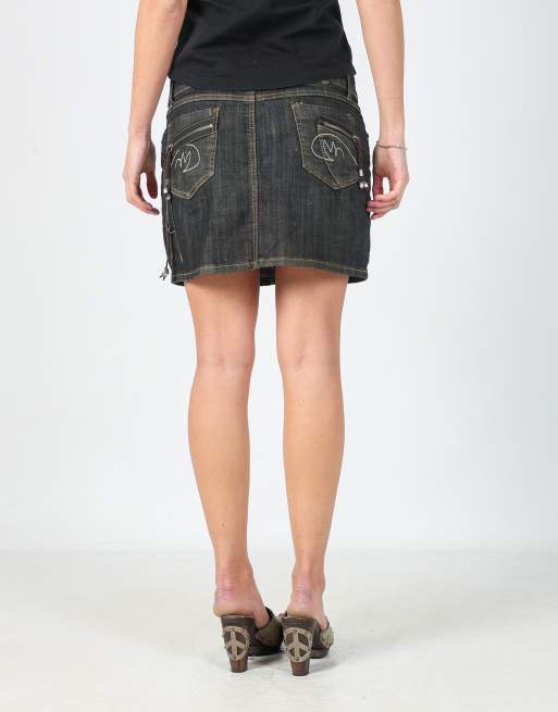 Vintage Rossa Miss M denim mini skirt in blue, 2 of 4