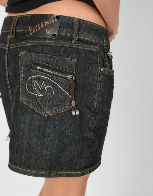 Vintage Rossa Miss M denim mini skirt in blue, 4 of 4