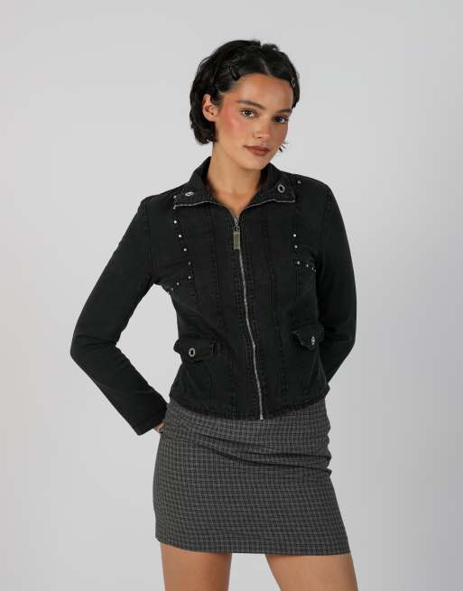 Vintage Rossa Miss S light jacket in black, 3 of 4