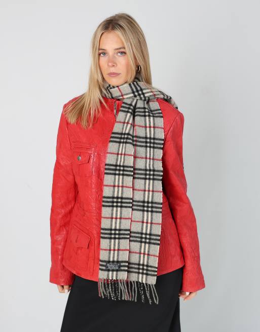 Vintage Rossini XL leather jacket in red