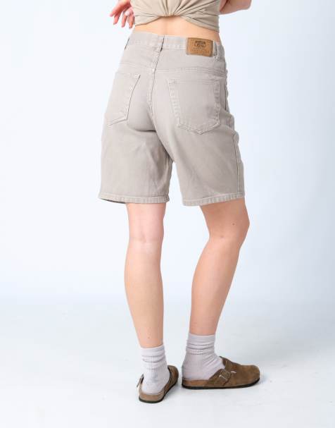 Vintage Route 66 30x19 Denim Shorts Tan - view 1