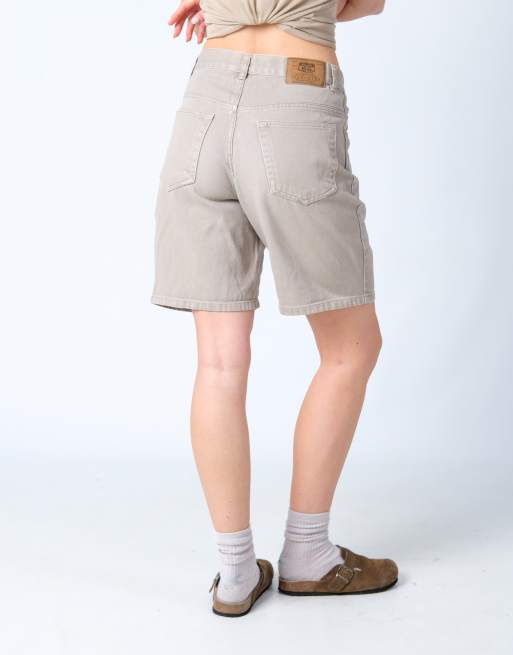 Vintage Route 66 30x19 Denim Shorts Tan