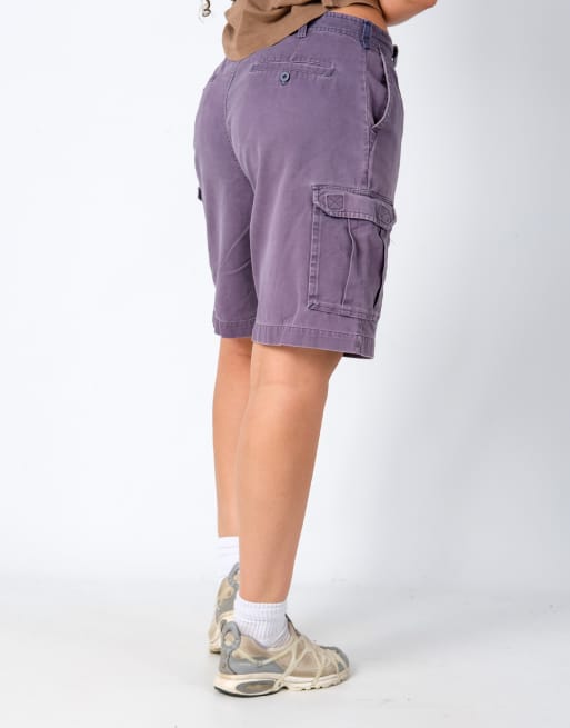 Vintage Route 66 34x20 Canvas Cargo Shorts Charcoal Grey