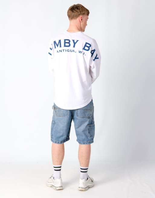 Vintage Route 66 36x22 Denim Carpenter Baggy Jorts Shorts Blue, 2 of 4