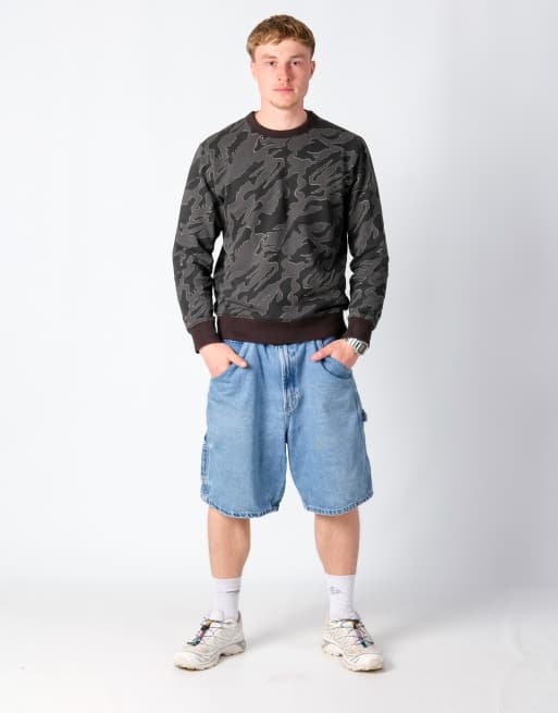 Vintage Route 66 38x23 Denim Carpenter Baggy Jorts Shorts Blue
