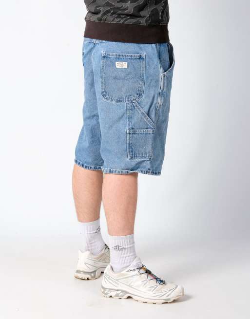 Vintage Route 66 38x23 Denim Carpenter Baggy Jorts Shorts Blue | ASOS