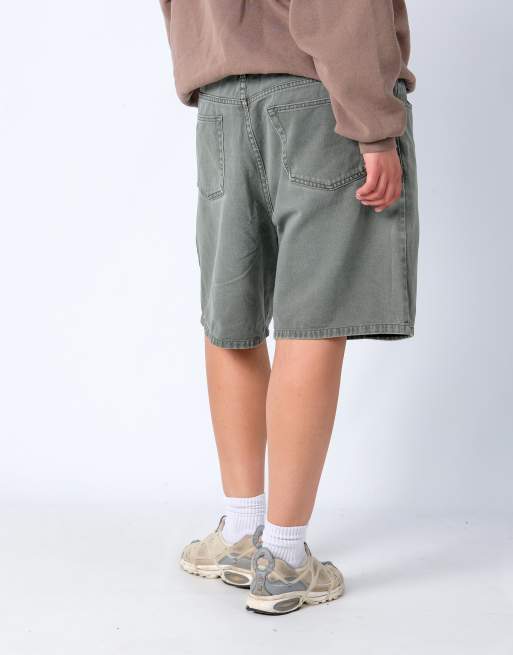 Vintage Route 66 40x21 Denim Jorts Shorts Khaki Green