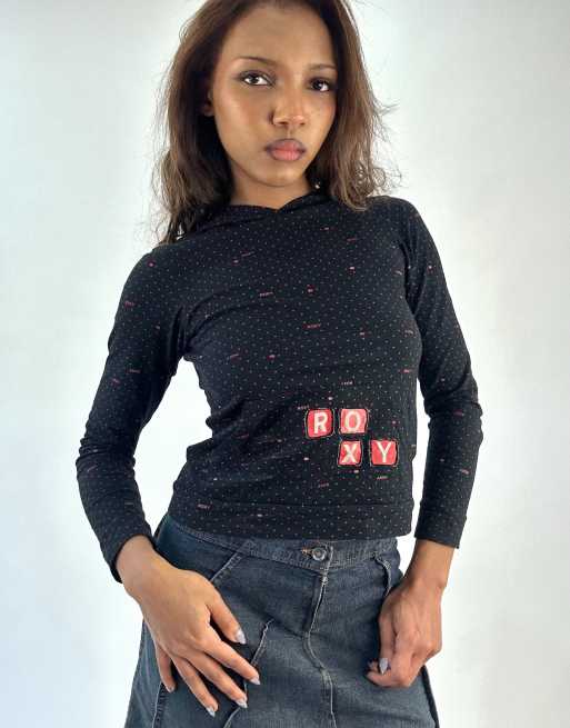 Vintage Roxy long sleeve top in black