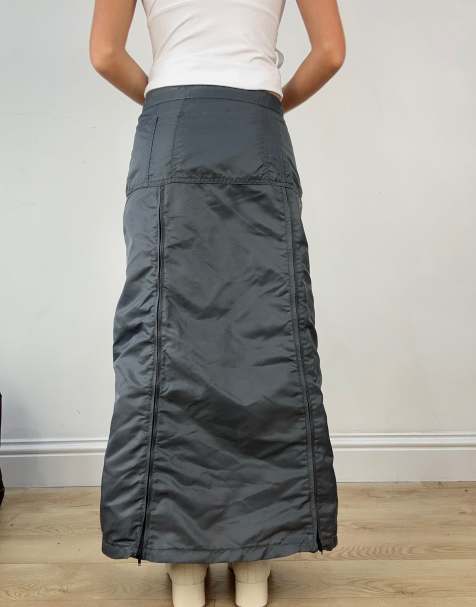 Vintage ruched shell material in grey - view 2