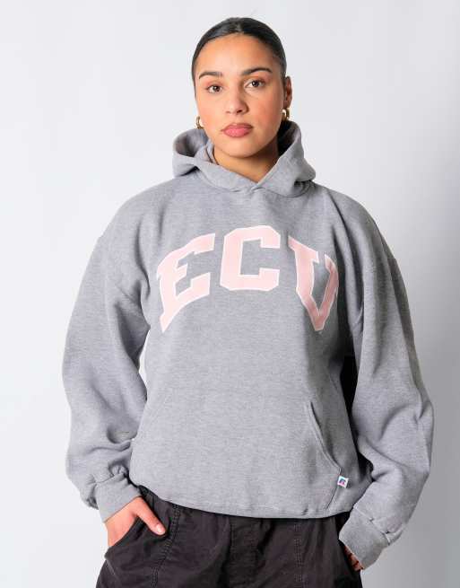 Vintage Russel Athletic L Hoodie Grey ECU