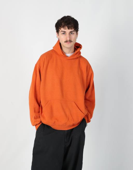 Vintage Russel Athletic l hoodie in orange
