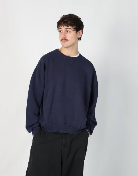 Vintage Russel Athletic l sweatshirt in navy blue - view 1
