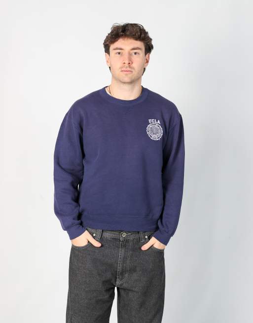 Vintage Russel Athletic m sweatshirt in navy blue