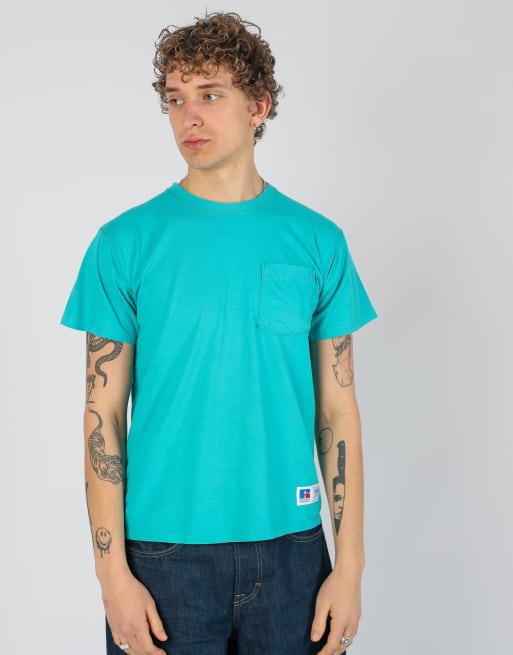 Vintage Russel Athletic m t-shirt in turquoise