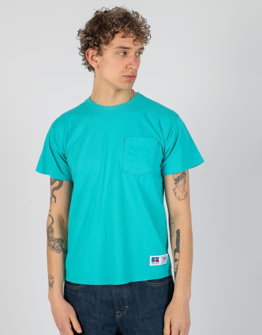 Vintage Russel Athletic m t-shirt in turquoise, 2 of 4
