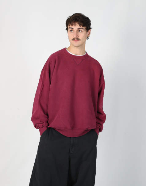 Vintage Russel Athletic xl sweatshirt in burgundy red - view 1