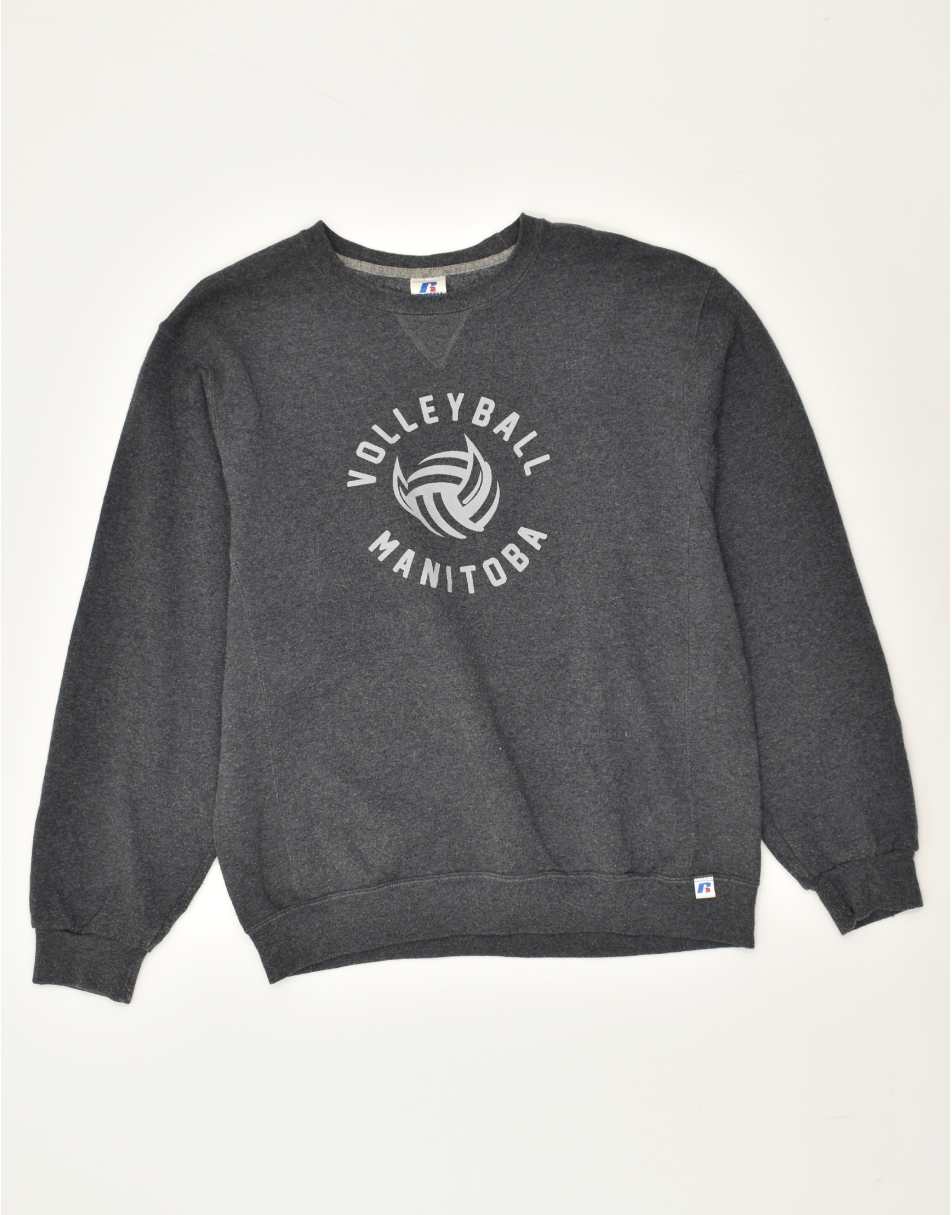 Vintage Russell Athletic Size M Sweatshirt Jumper in Grey