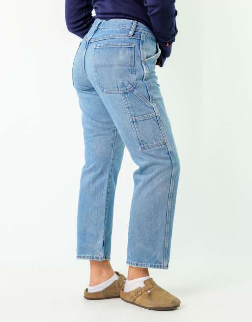 Vintage Rustler 32x30 Denim Carpenter Jeans Blue