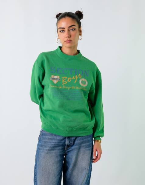 Vintage  S Sweatshirt Dark Green - view 1