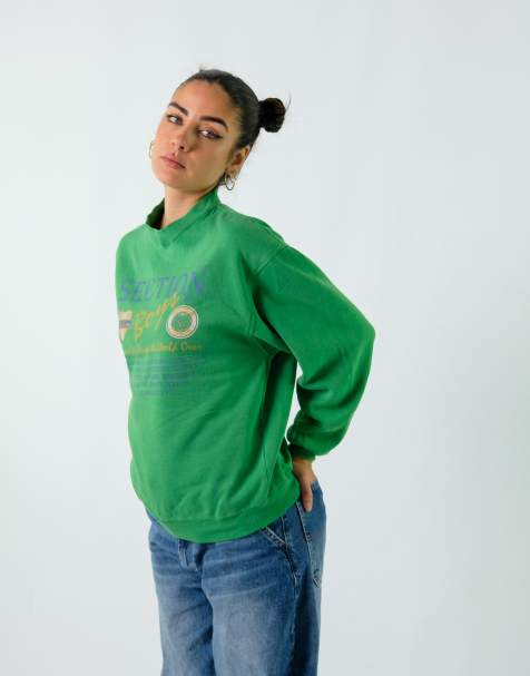 Vintage  S Sweatshirt Dark Green - view 2