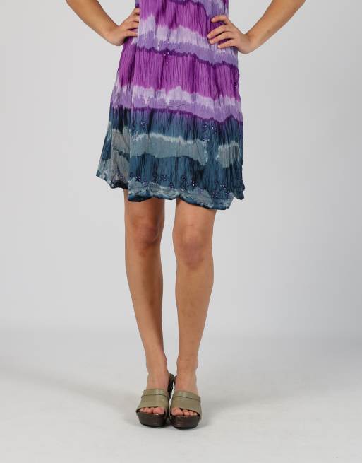 Vintage Sabbia D'Oro S woven midi dress in purple, 3 of 4