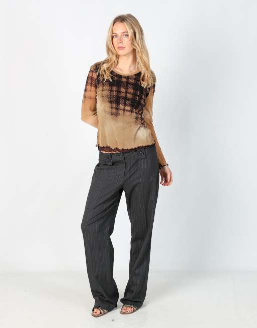 Vintage Sa.Hara M formal trousers in charcoal grey