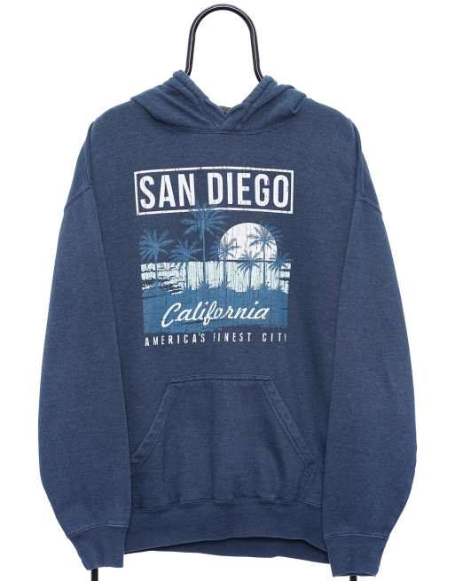 Vintage san diego size XL hoodie in blue