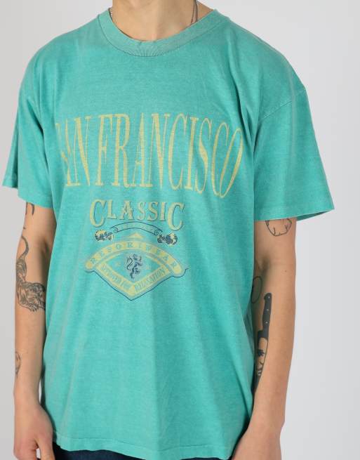 Vintage San Francisco xl t-shirt in turquoise, 4 of 4