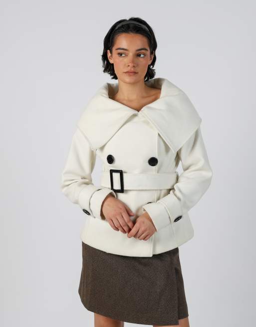 Vintage Sandro Ferrone S casual jacket in cream, 3 of 4
