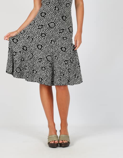 Vintage Sandro Ferrone S woven midi dress in black, 2 of 4
