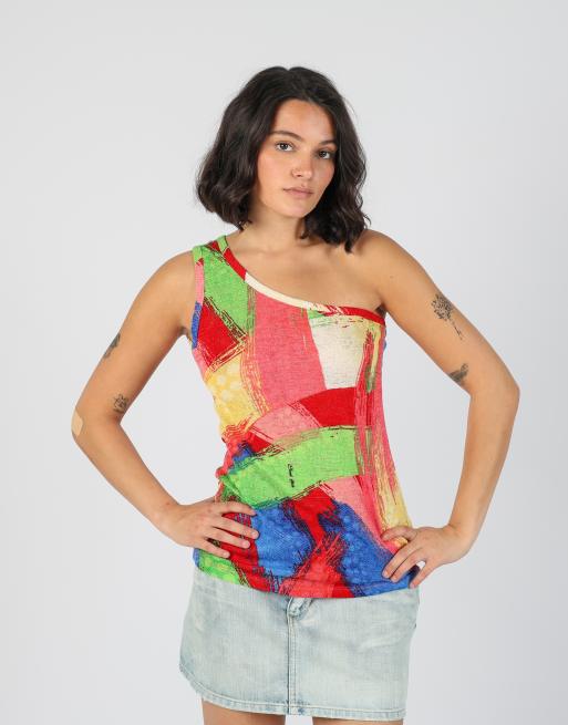 Vintage Sarah Chole S cami in multi colured
