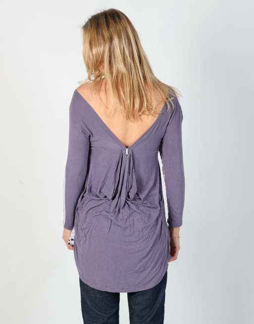 Vintage Save The Queen M woven midi dress in lilac purple, 2 of 4
