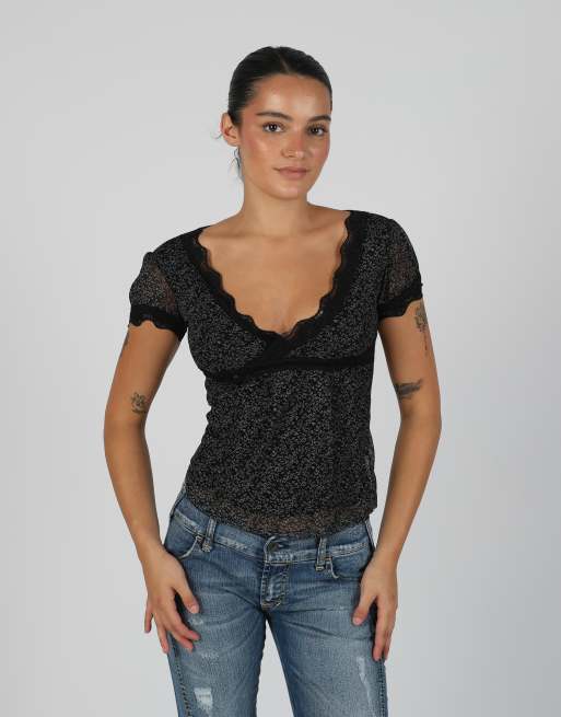 Vintage Saxx Collection XS mesh top in black